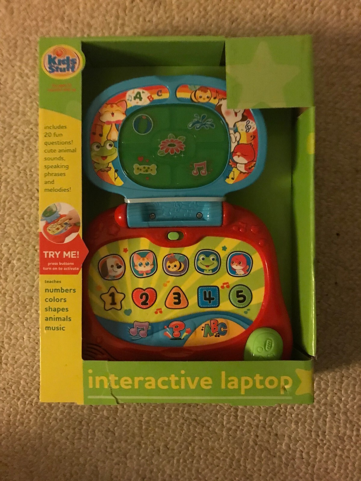 Kids Stuff Interactive Laptop, for ages 12 months and up