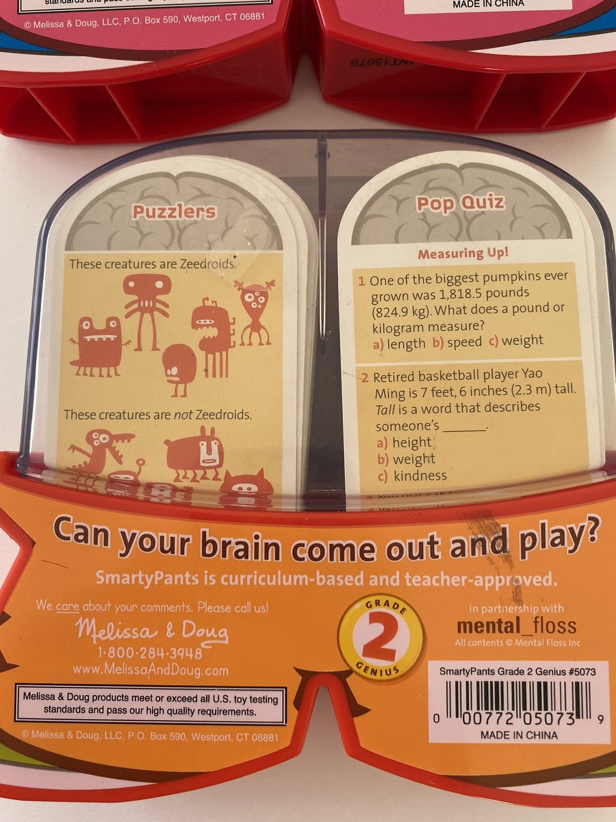 Melissa & Doug Smarty Pants Kindergarten & 2nd Grad 120 Brain Building Cards