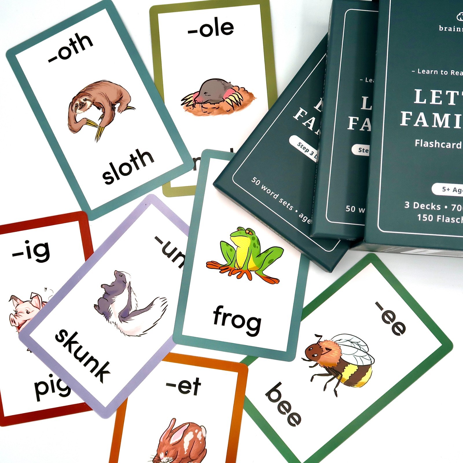 Phonics Flashcards – Brainstrong Letter Families – Box Set – Ages 5-7