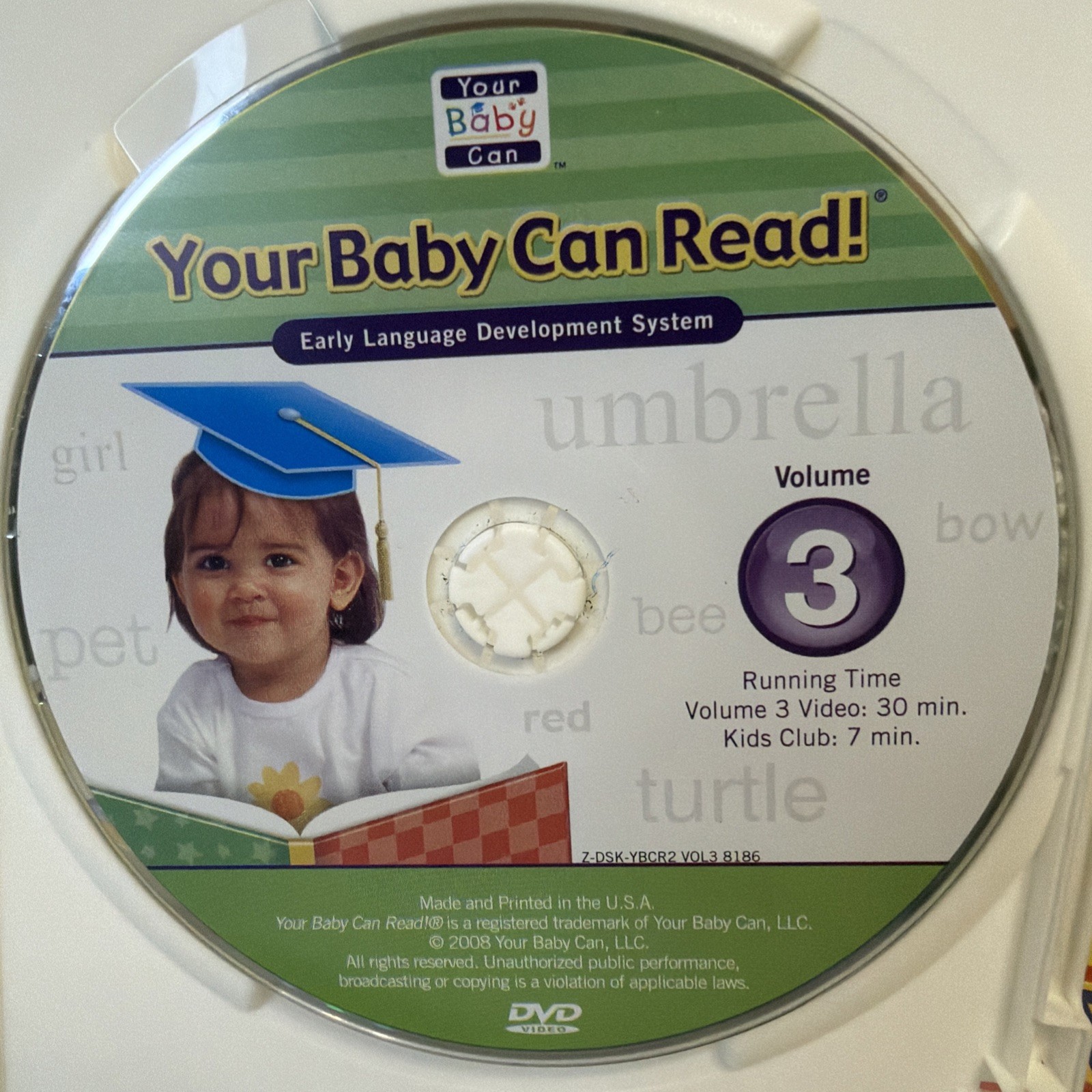 Your Baby Can Read Early Development Reading System 4 DVDs 5 Books