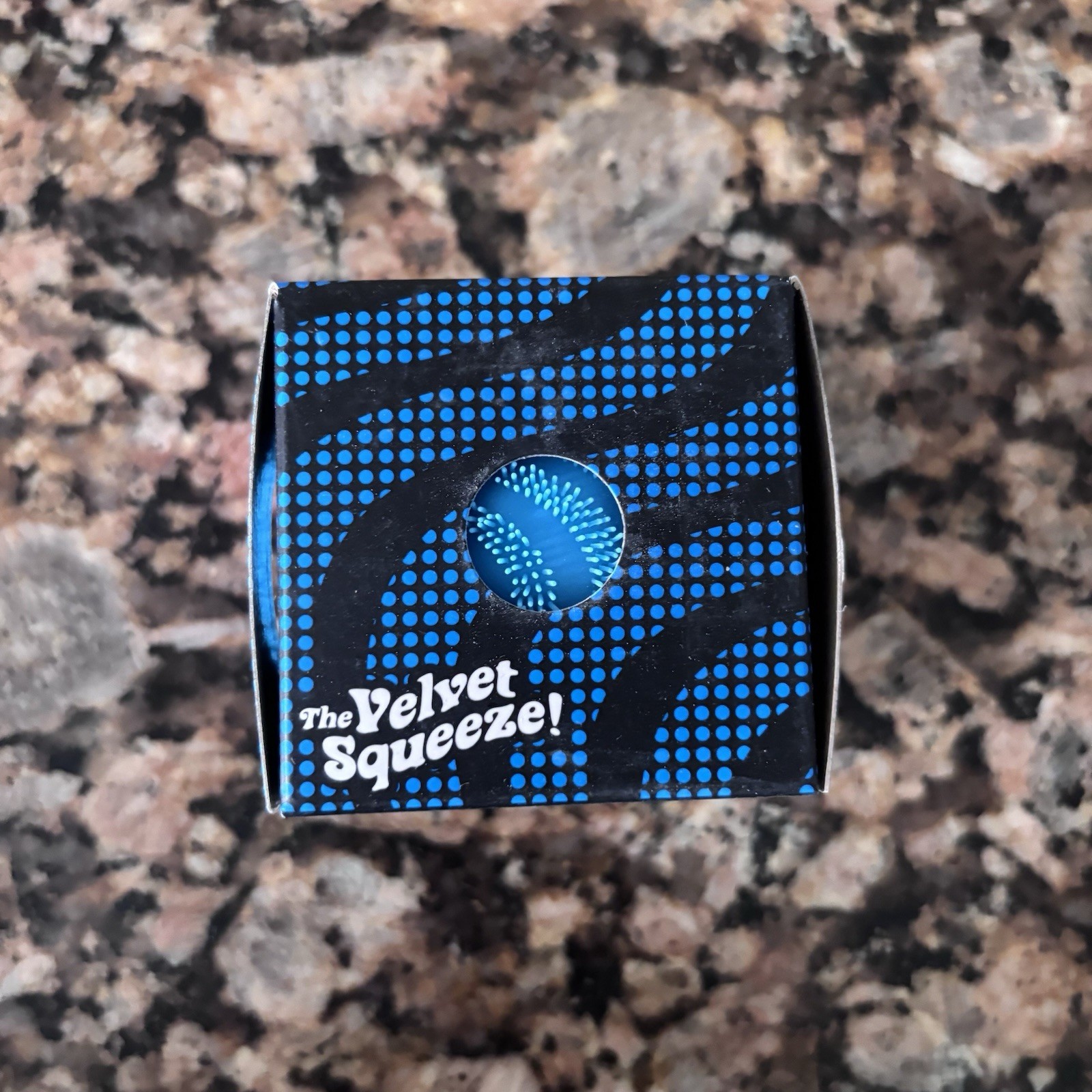 NeeDoh Fuzz Ball Wonder Waves Blue Squishy Stress Ball Nee Doh Fuzzball New