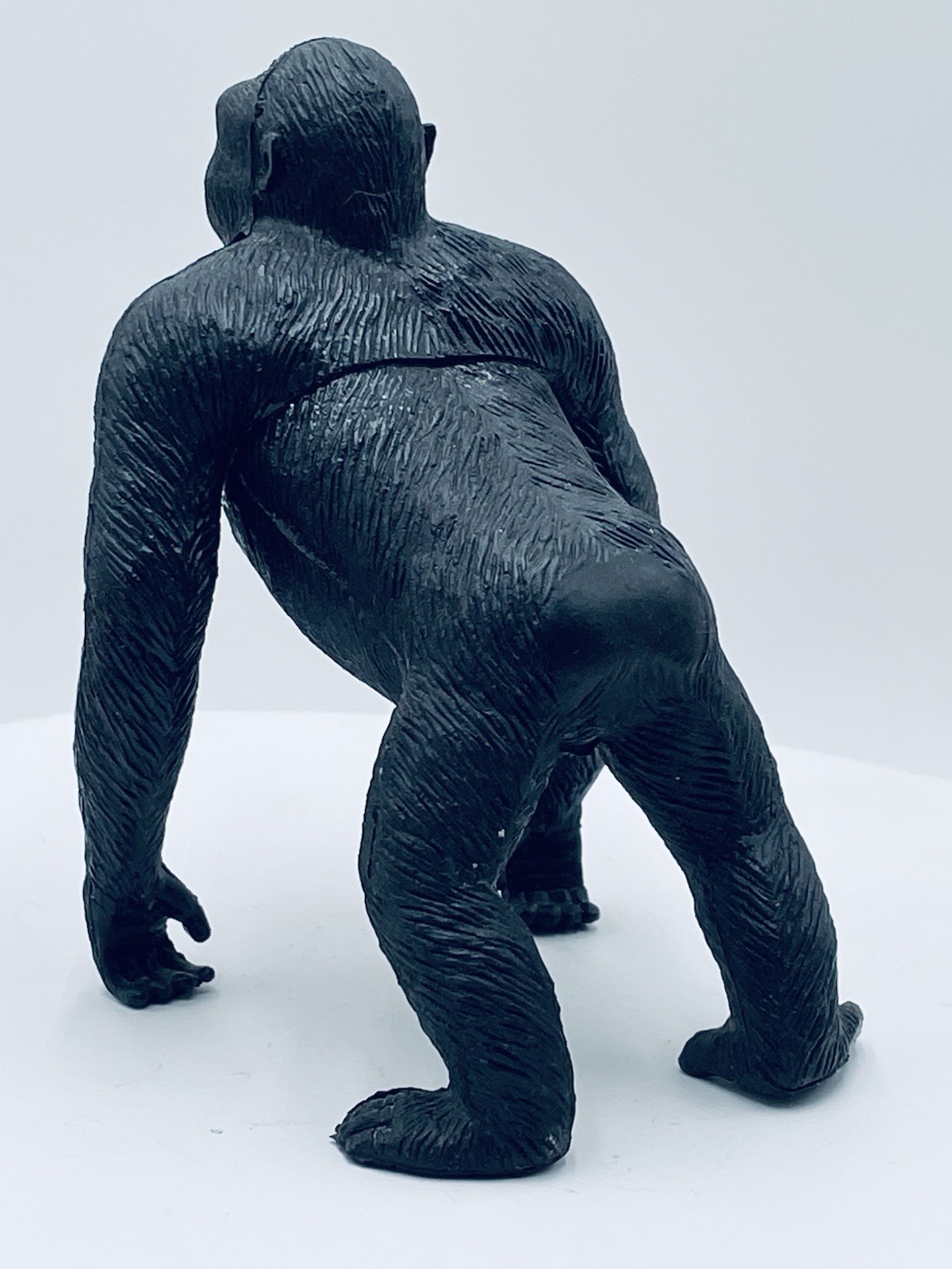 VTG 1987 Rubber Hard Plastic GORILLA APE Toy Figure Zoo Wild Animal Safari