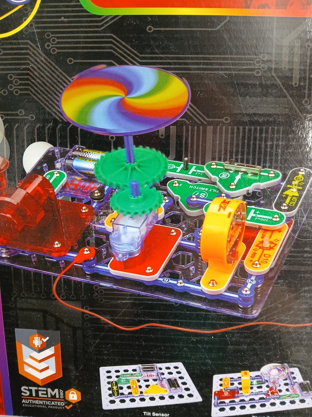 Motion Electronics Discovery Kit SCM-165 Elenco Snap Circuits Ages 8-108