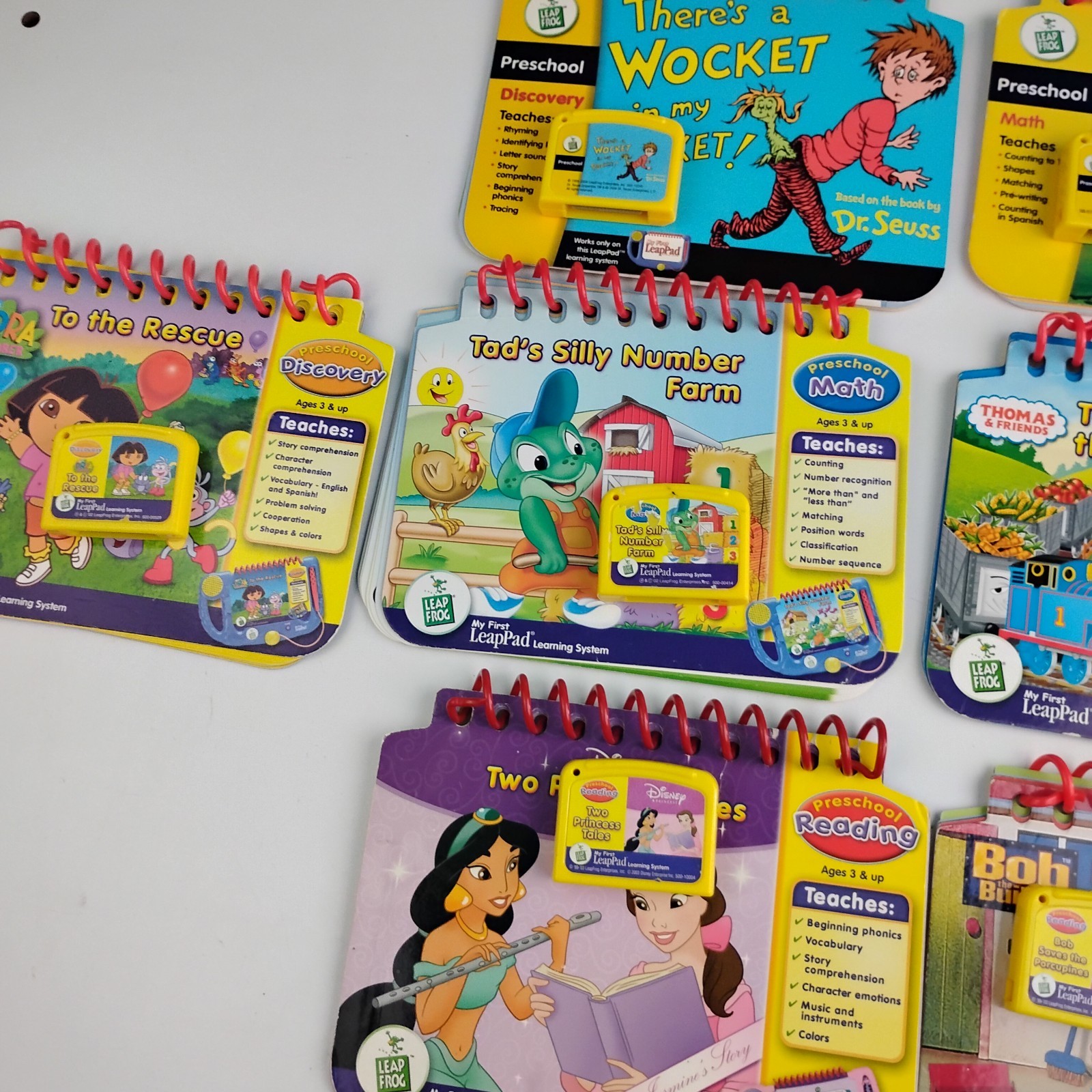LeapFrog My First LeapPad Learning System Books Cartridges For PARTS REPAIR READ