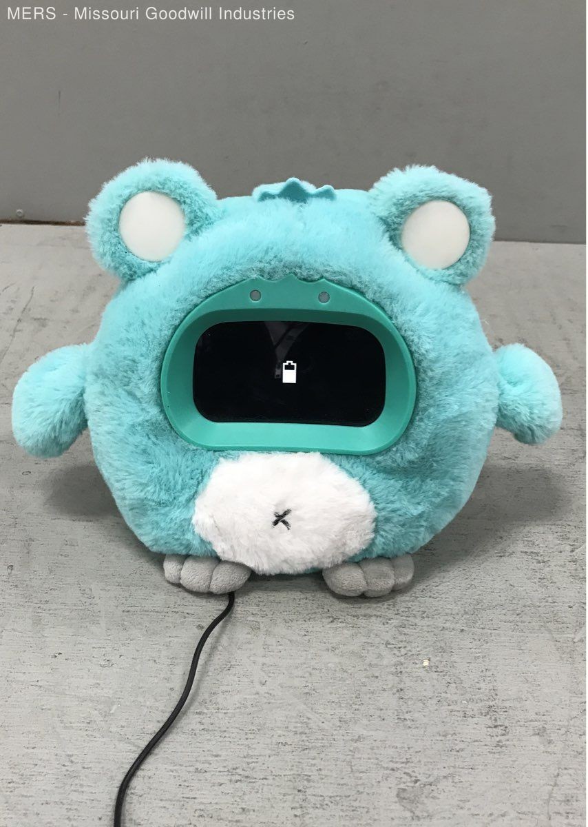 Woobo Smart Plush Interactive Robot Learning Toy Teal Blue with Charging Cable