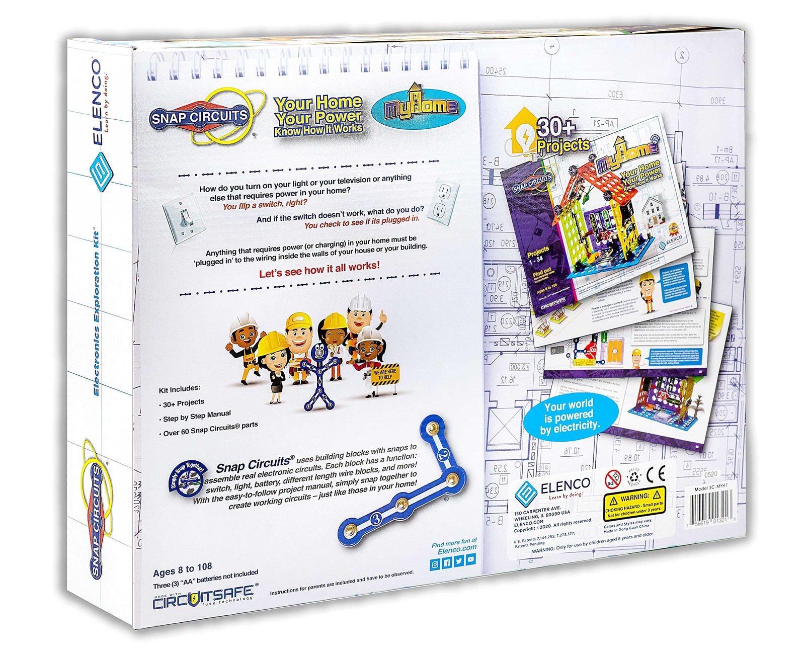 Elenco My Home Electronics Building Kit for Kids Ages 8 and Up
