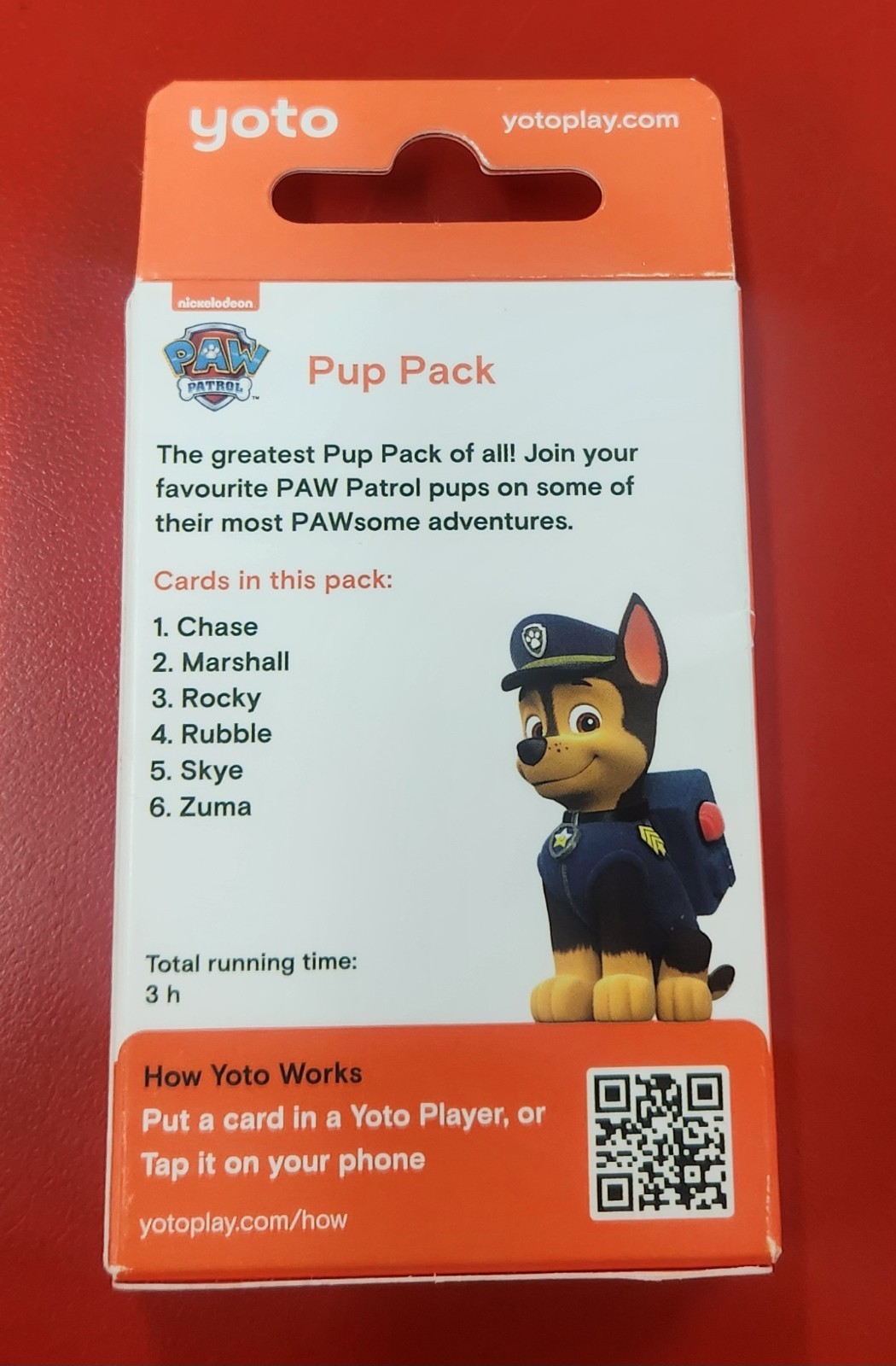 Yoto PAW Patrol Pup Pack Audio Card Collection (6 Card Pack)
