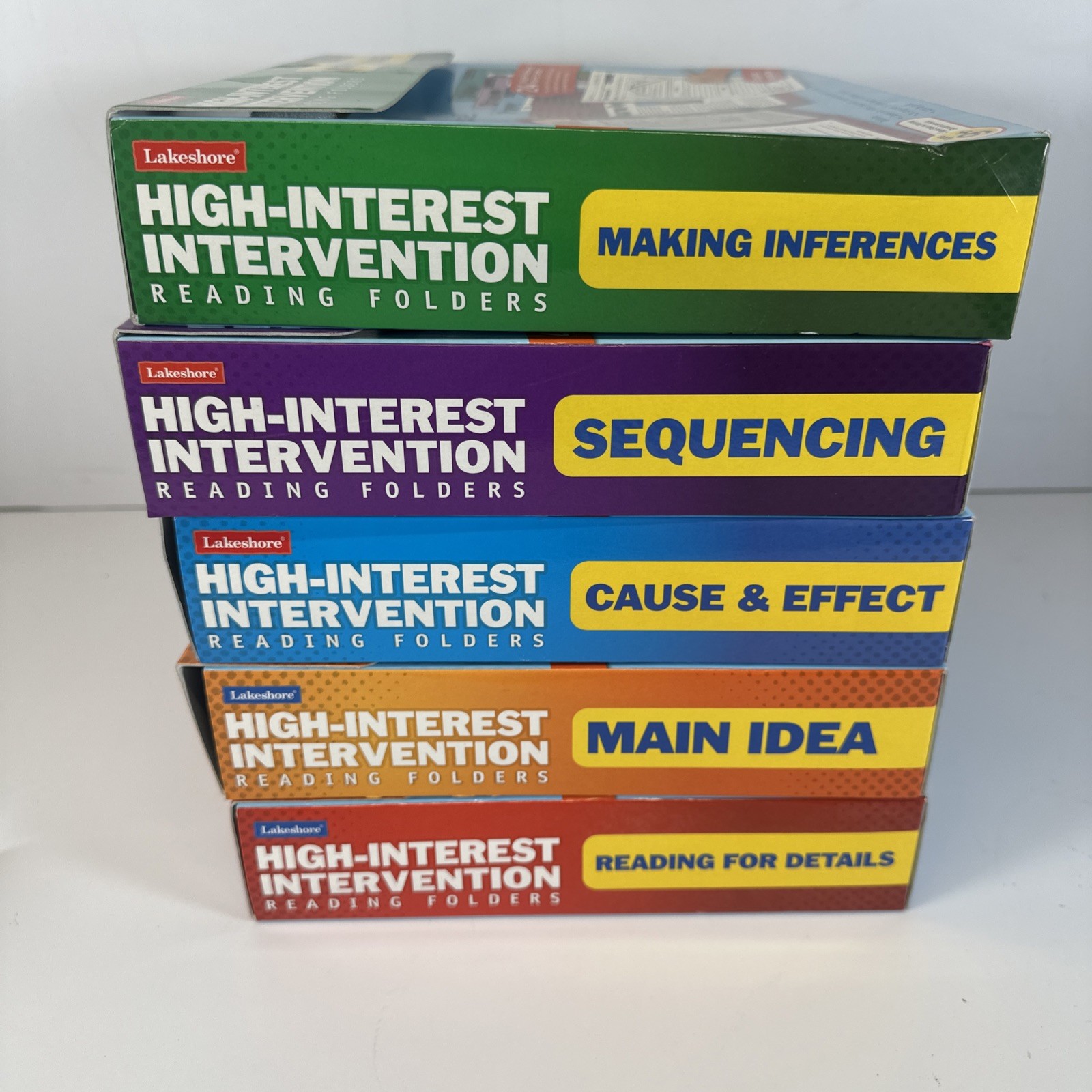 Lakeshore High-Interest Intervention Reading Folders Lot of 5 Sets Ages 9+