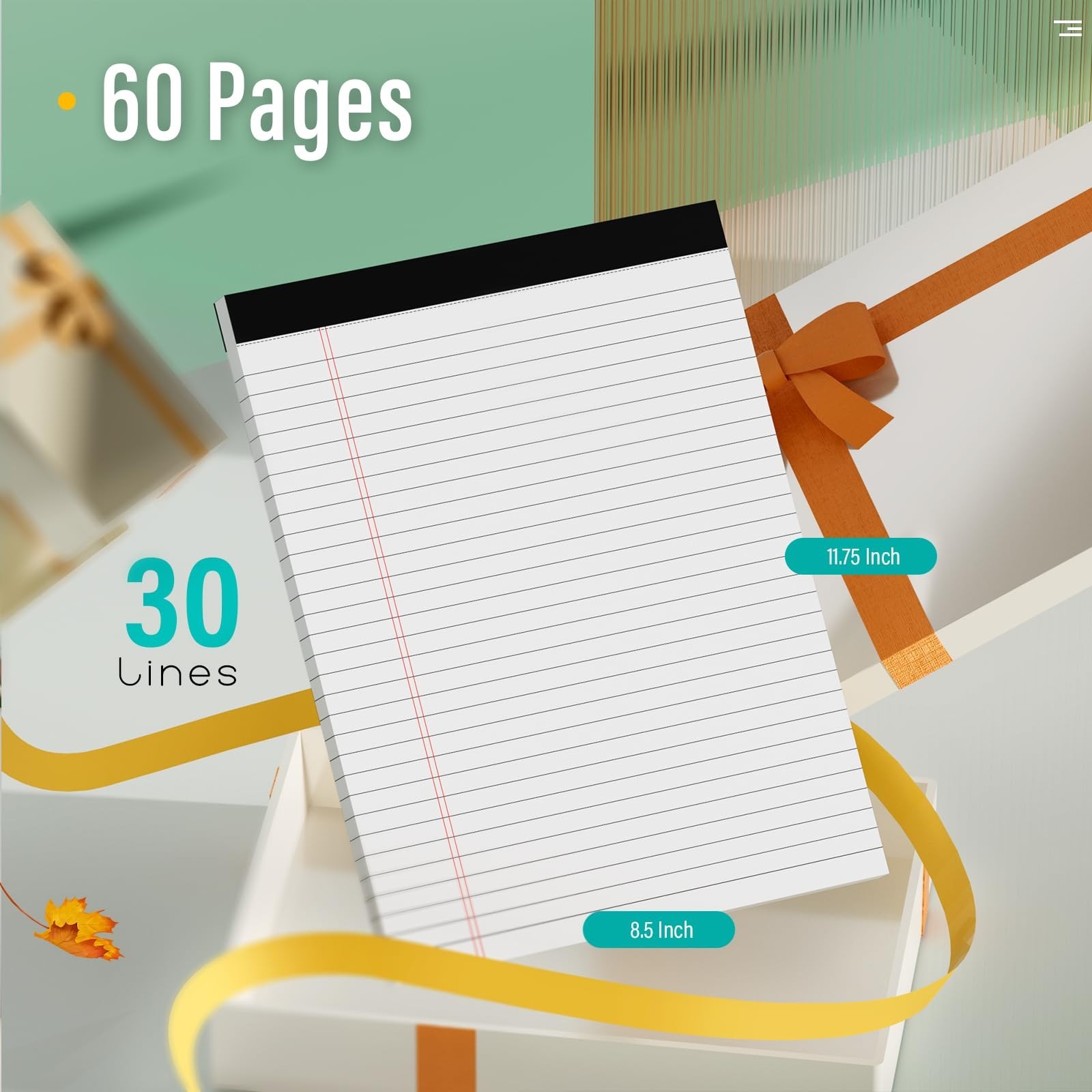 12 Pack Legal Pads 8.5 x 11 Note Pads 8.5 x 11 Inch Notepad 360 Sheets Writin…
