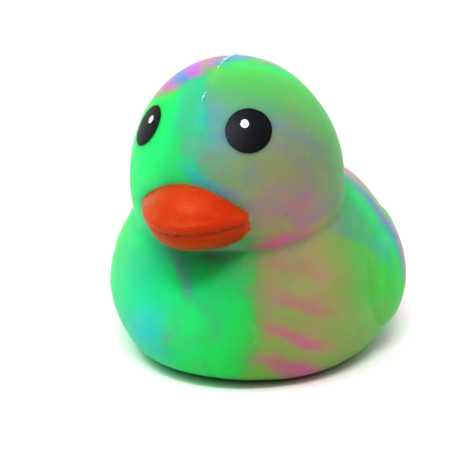Sunny Days Jumbo Squeezy Duck Green Tie Dye Squishy Stress Relief Toy 5” NEW