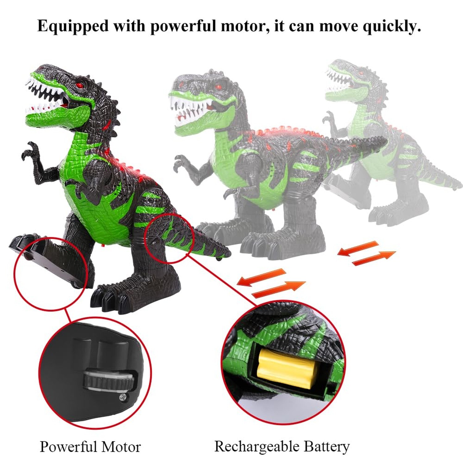 Remote Controlled Large Dinosaur Toy for Boys 3 4 5 6 7 8 Years, Lifelike Tyr…