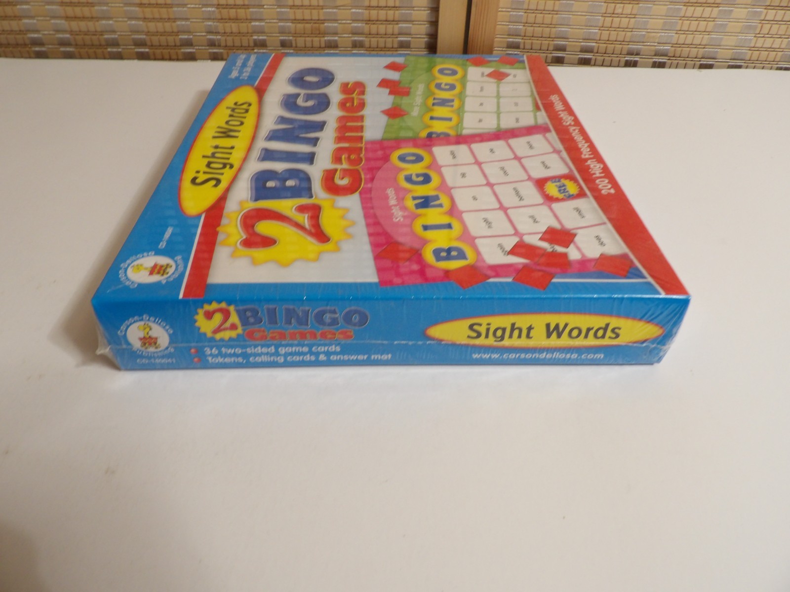 Sight Words 2 Bingo Games Ages 5 and up with 200 High Frequency Sight Words