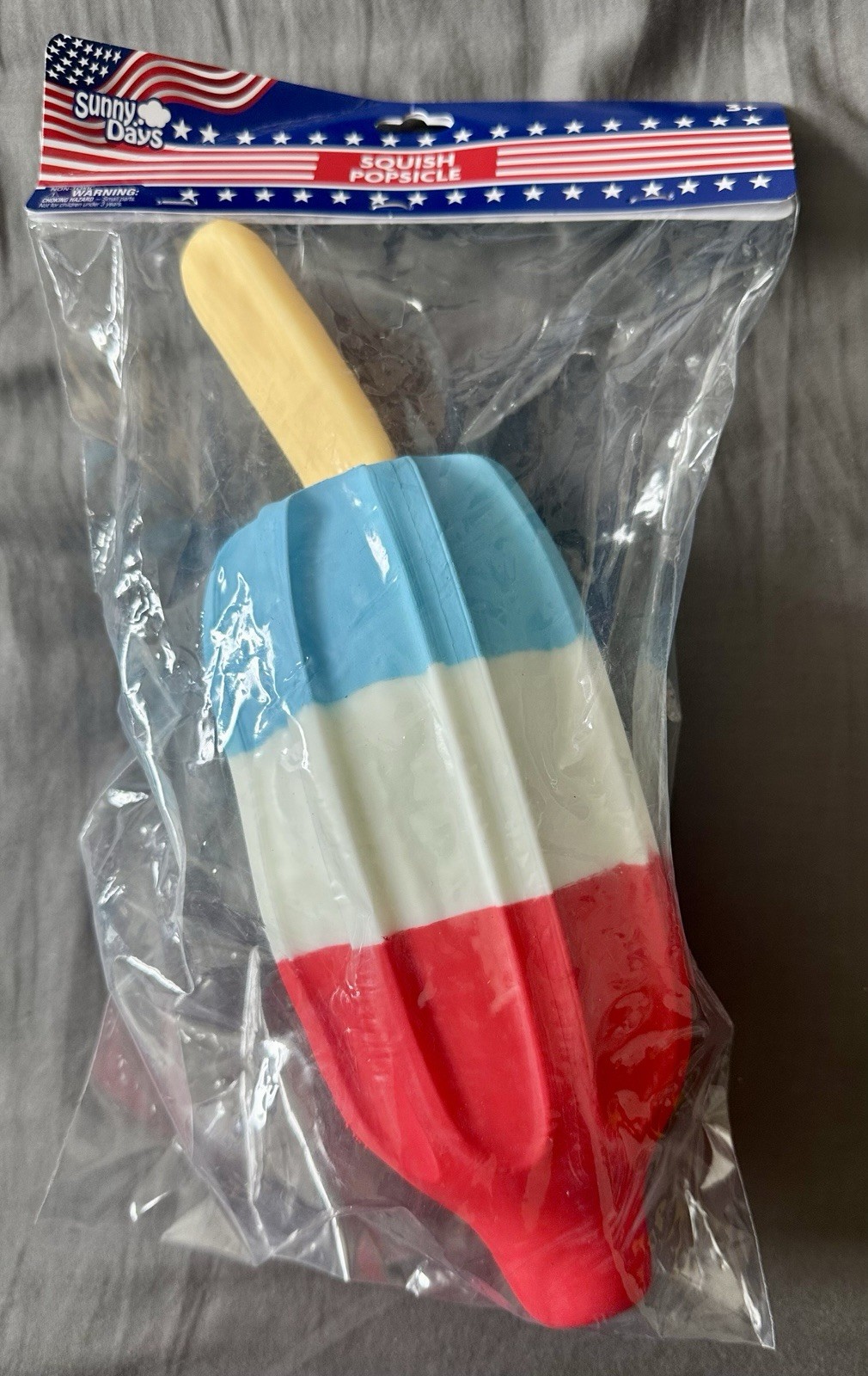SUNNY DAYS JUMBO SQUISHY ROCKET POP! Popsicle Squishy! RED WHITE & BLUE! 🔴⚪️🔵