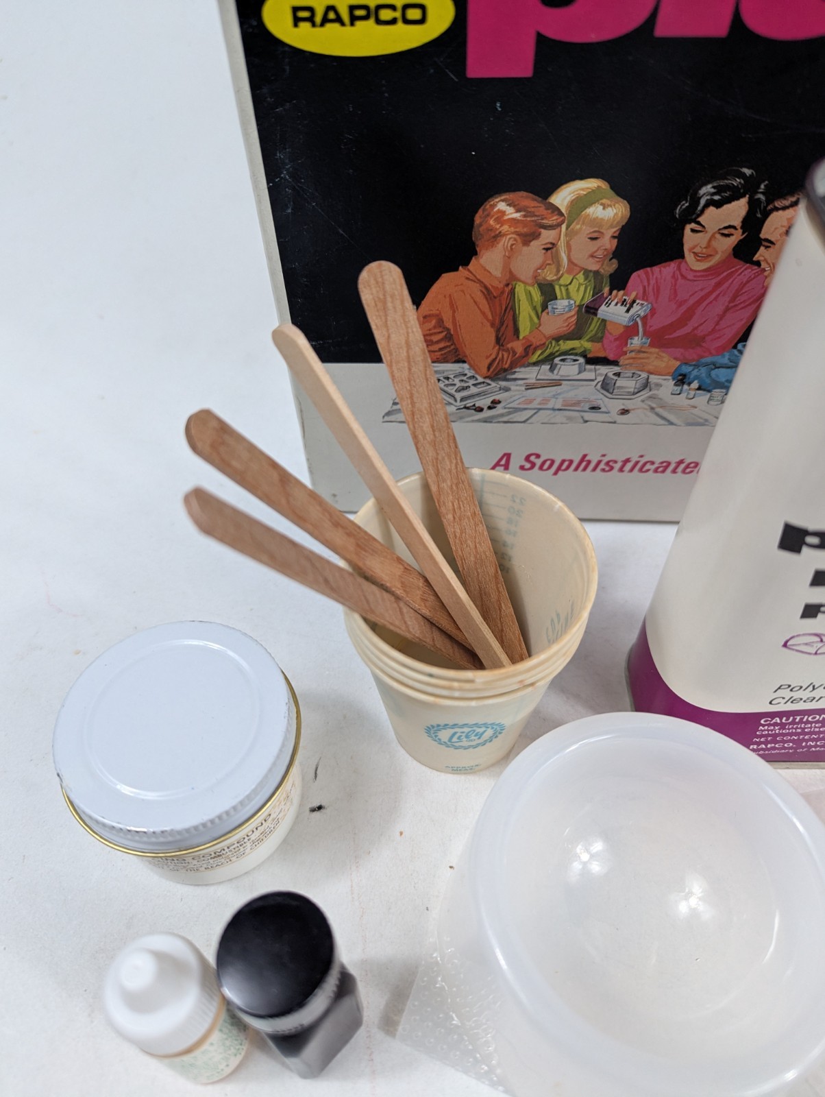 Vintage RAPCO Plasticast Embedding Starter Set Resin Craft Kit 1960s