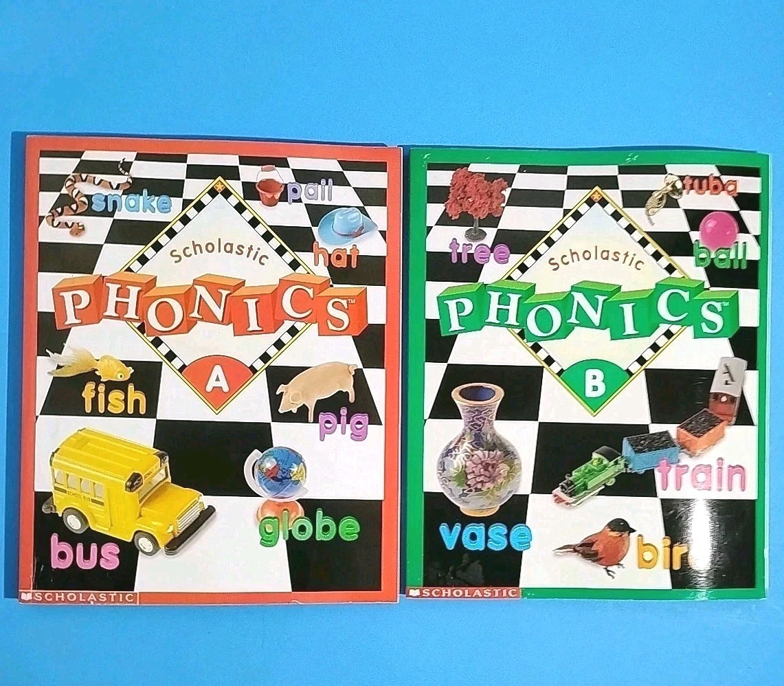 Scholastic Phonics Workbooks K – 2nd Grade LOT 2 Paperback Both NEW