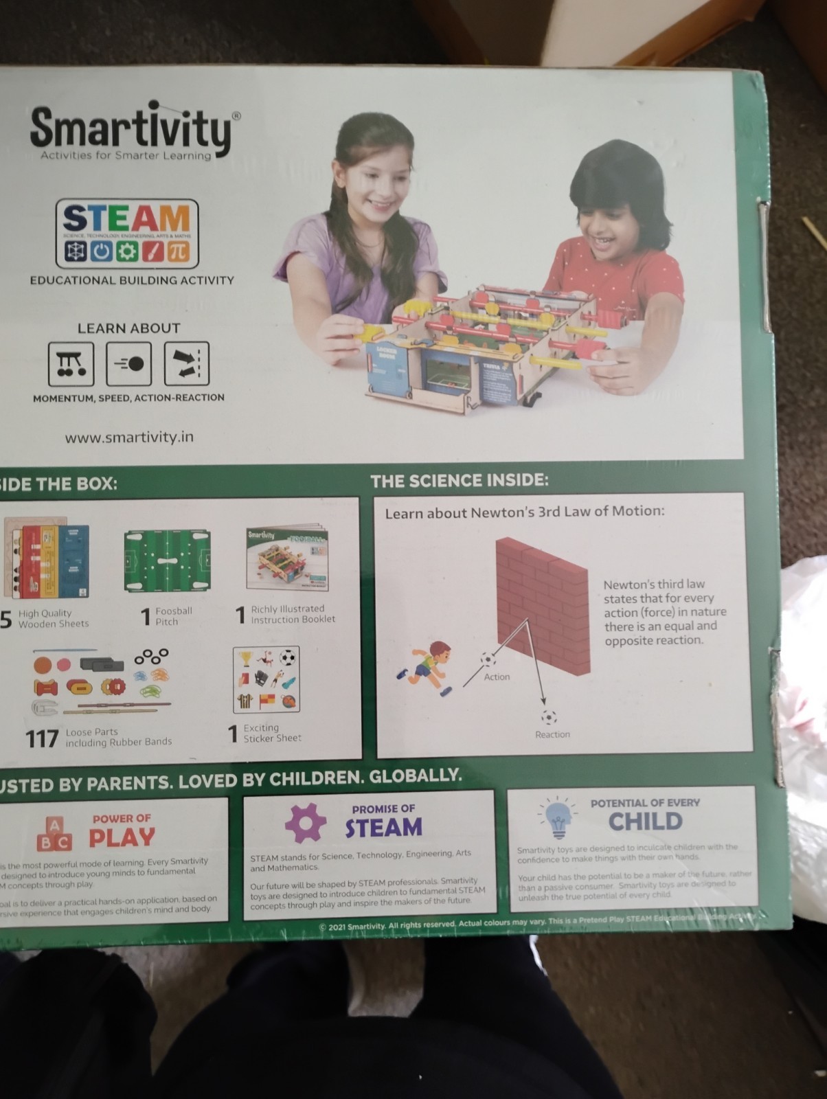 Smartivity Foosball STEAM Science Educational Building Activity Kit Ages 8-11