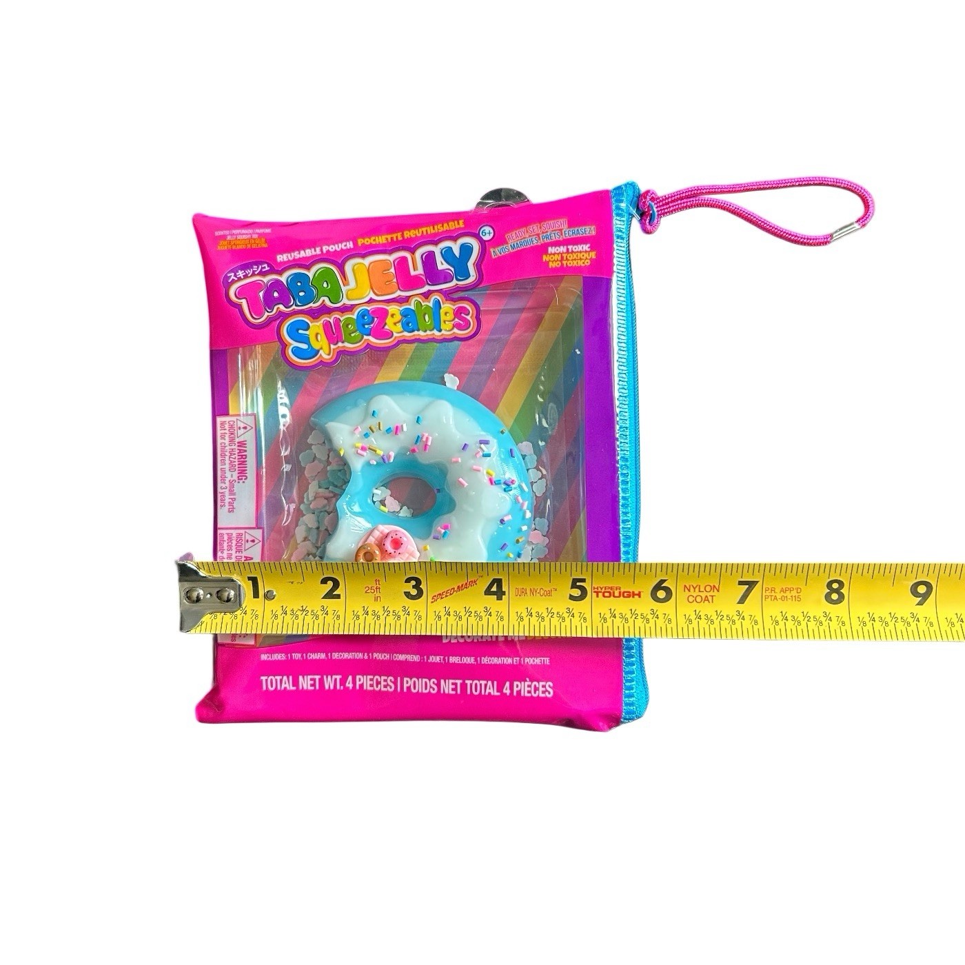 Squishy Taba Jelly Squeezeables Blue Donut Squish Squeeze Fidget Sensory Toy