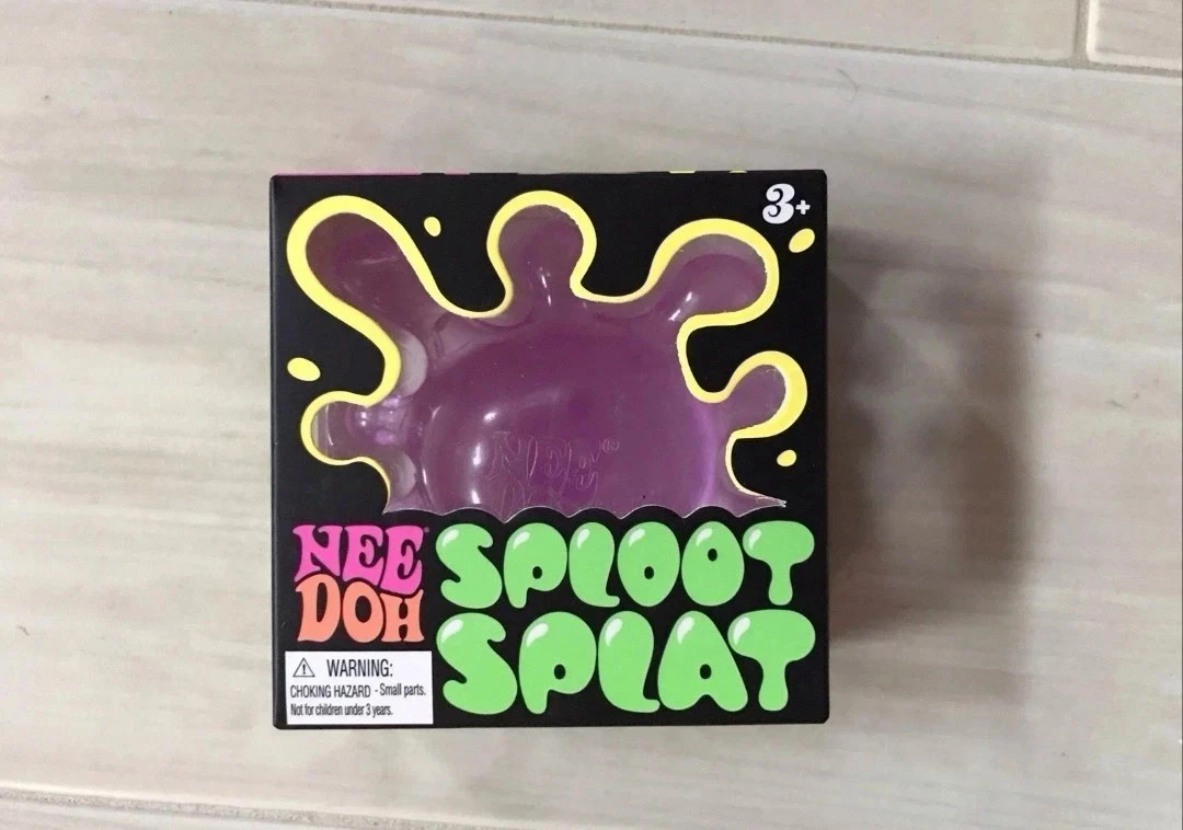 Purple NeeDoh 💜 SPLOOT SPLAT Nee Doh Splatter Fidget Squishy 🚚Free Delivery