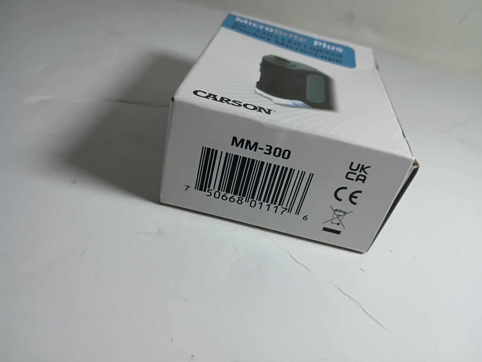 Carson MicroBrite Plus 60x-120x LED Lighted Pocket Microscope MM-300 Gray Boxed