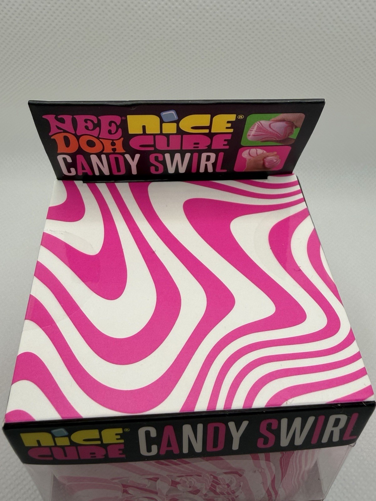 New Authentic Viral NEEDOH Nice Cube Candy Swirl NEE DOH fidget Squeeze Toy