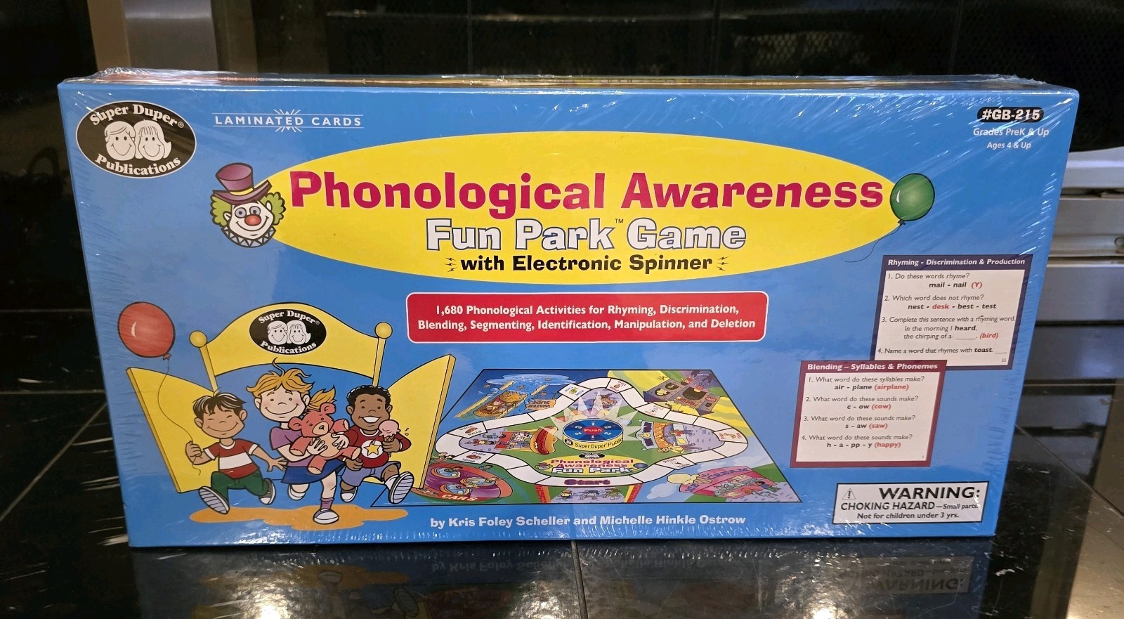 Phonological Awareness Fun Park With Electronic Spinner Super Duper Publications
