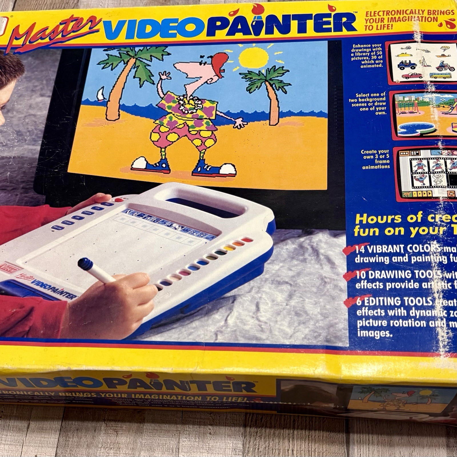 Vintage VTech Master Video Painter In Box Stylus Cord Manual Very Nice