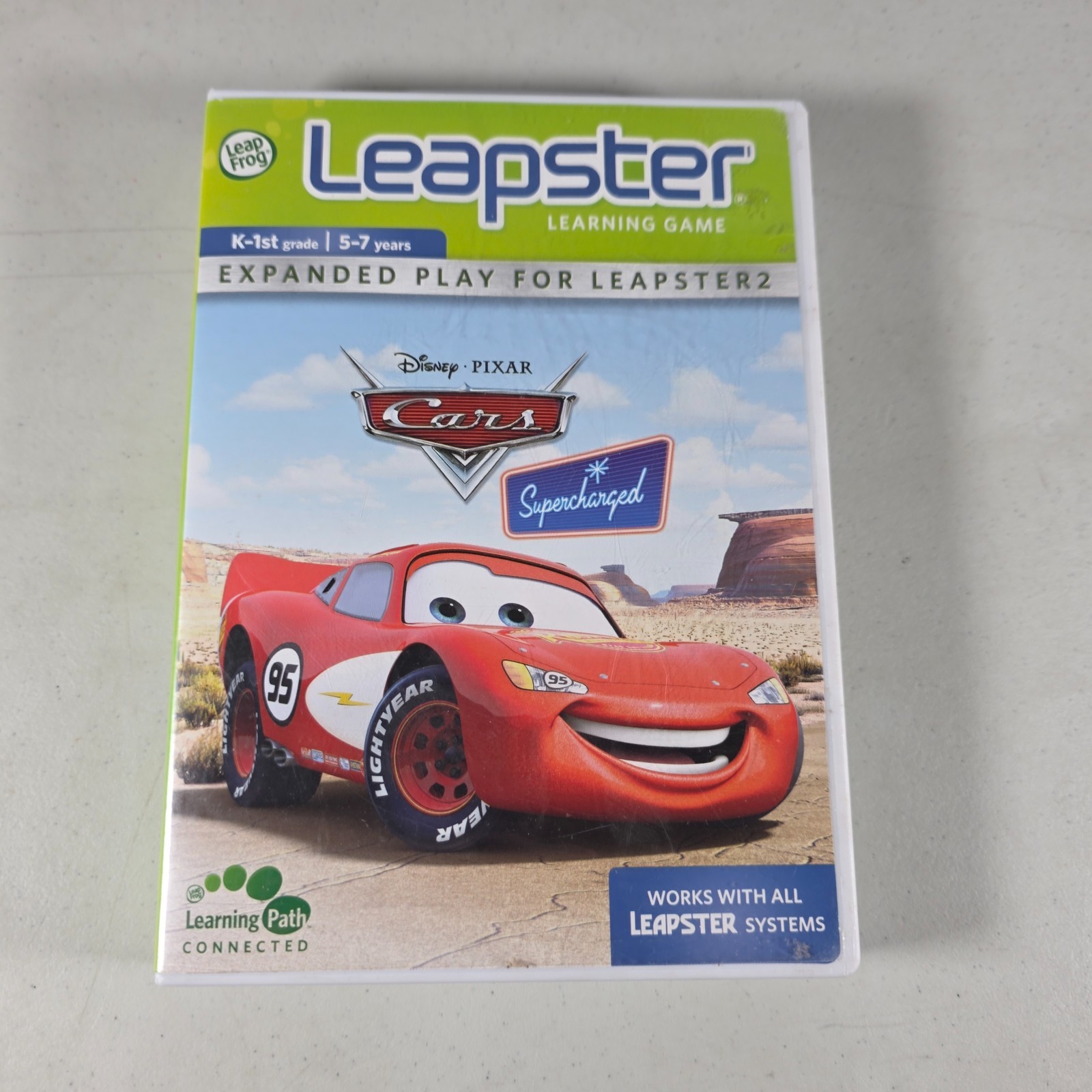 LeapFrog Leapster Learning Game Disney Pixar Cars Supercharged K-1st Case Tested