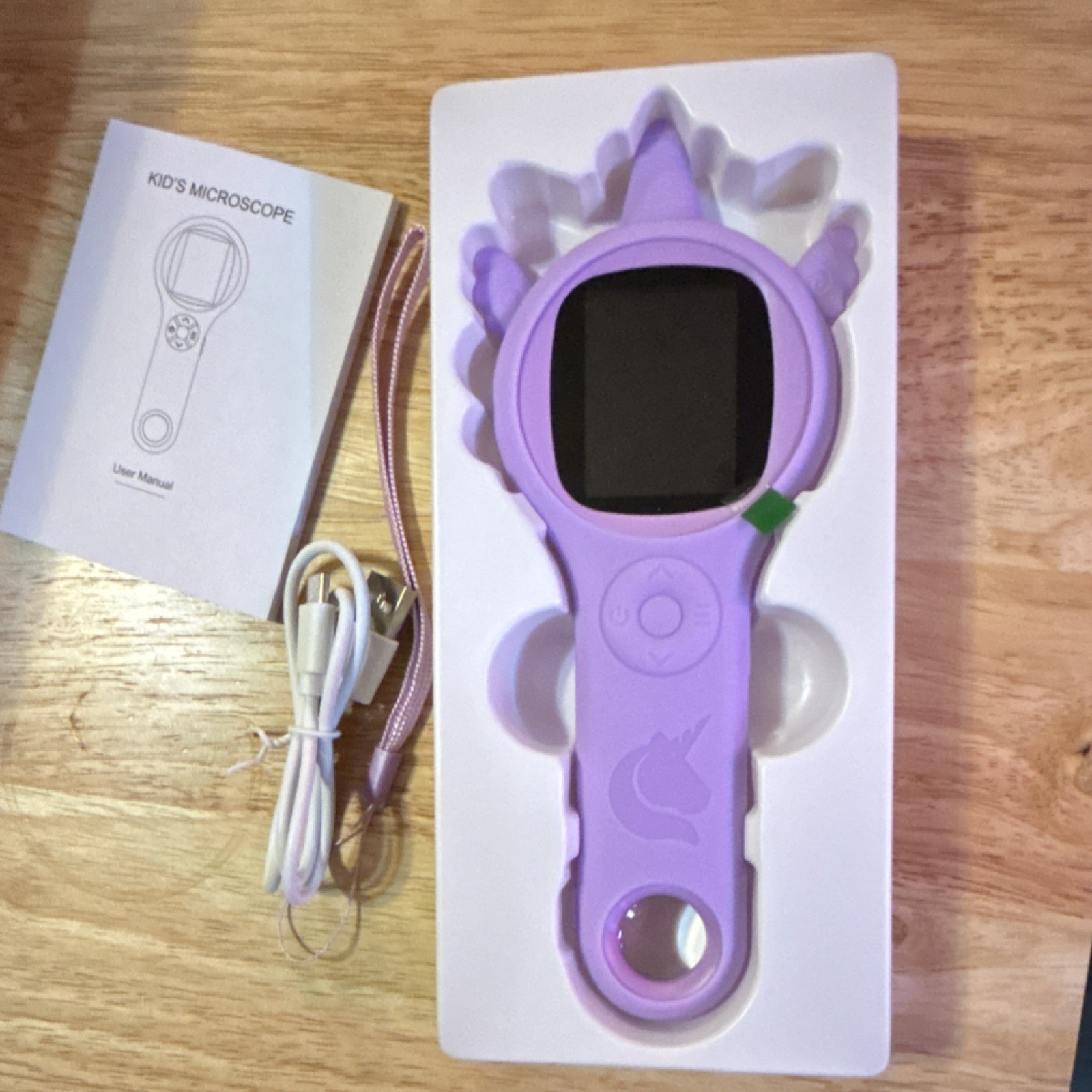 Unicorn Digital Microscope Purple US-XWJ-355 for Kids Ages 3 and Up