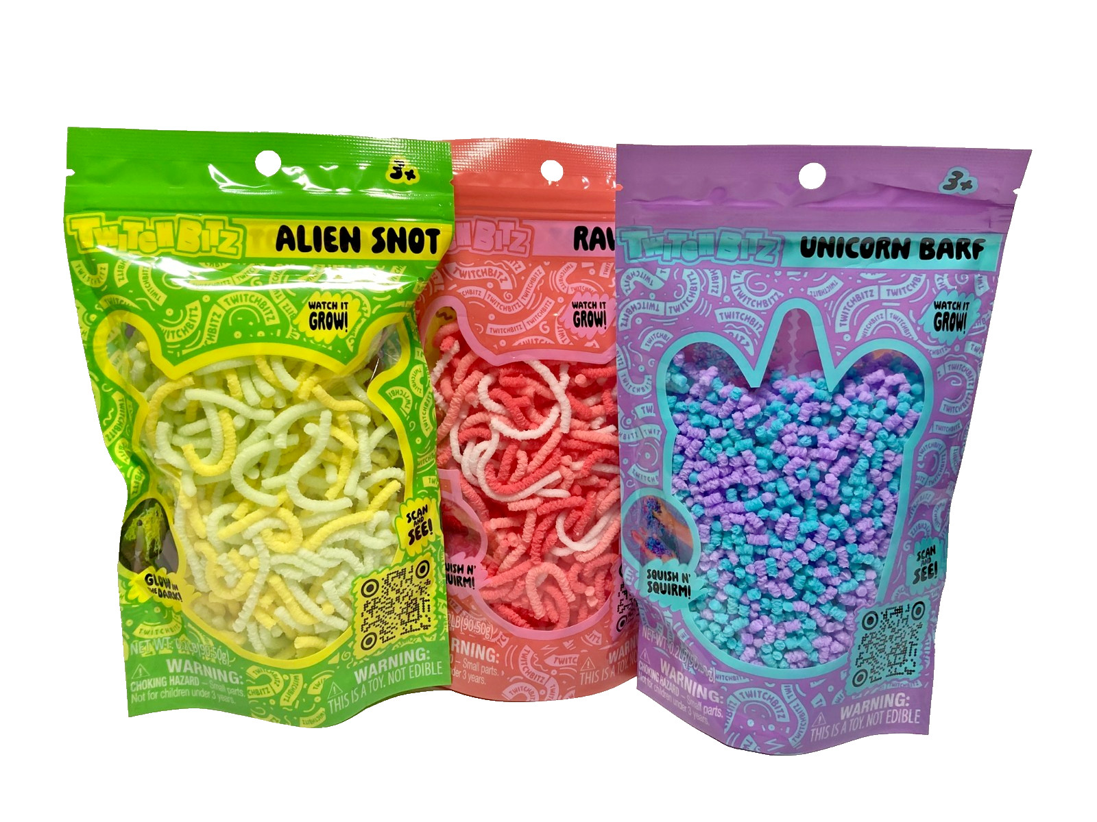 SQUISHY sensory fidget WIGGLE Lot of 3