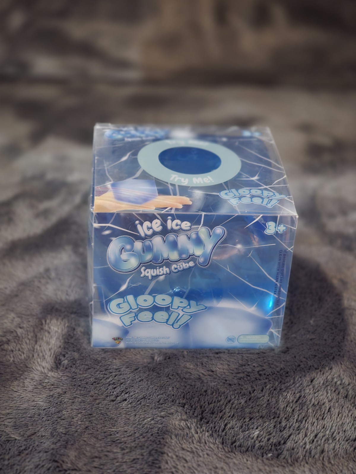 Ppnc Ice Ice Gooey Squish Cube Tactile Squeeze Toy, Blue, Ages 8-11