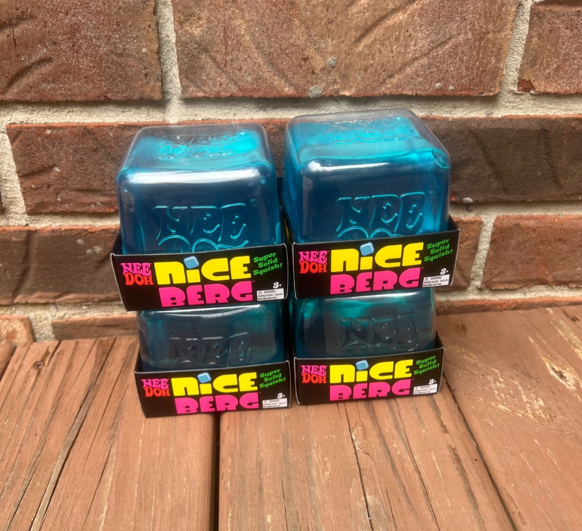 BRAND NEW-Needoh x4 Blue Nice Berg-FACTORY SEALED