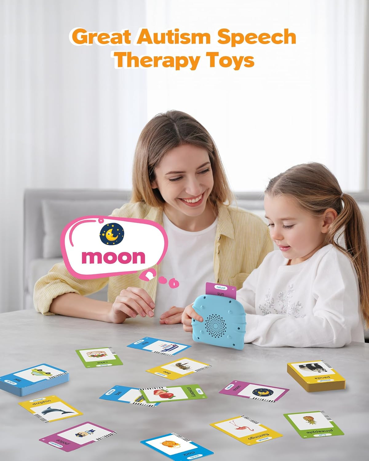 Talking Flash Cards for Toddlers 1 2 3 4 Year Olds, Montessori Language Learning