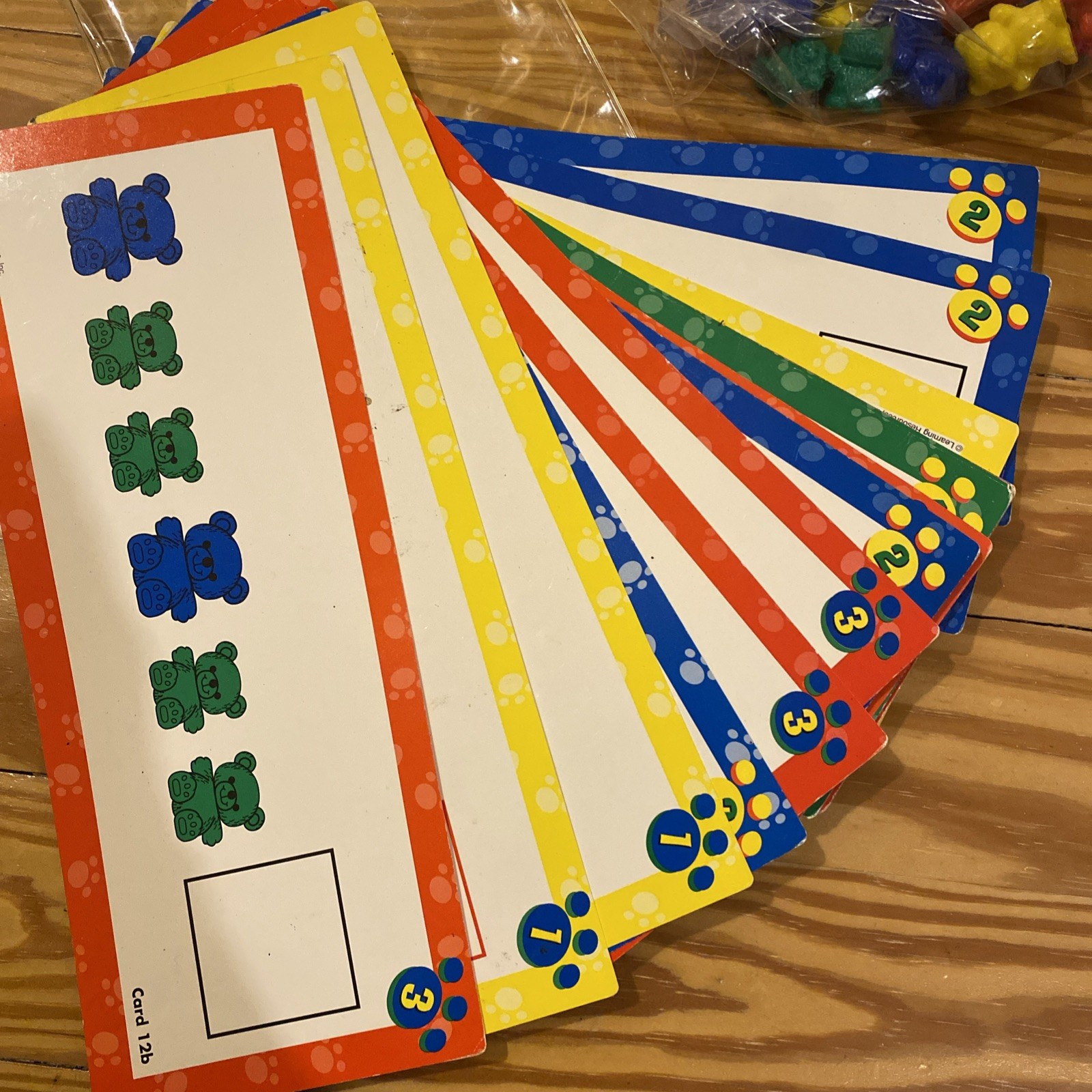 Learning Resources Pattern Cards Links And Teddy Bear Counters