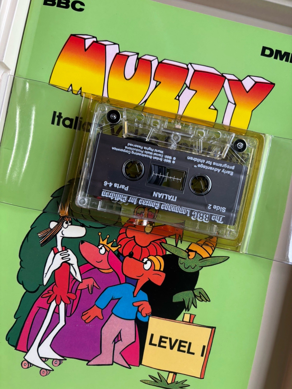 BBC Muzzy Early Advantage Italian Language Learning Program VHS, Tapes Vintage