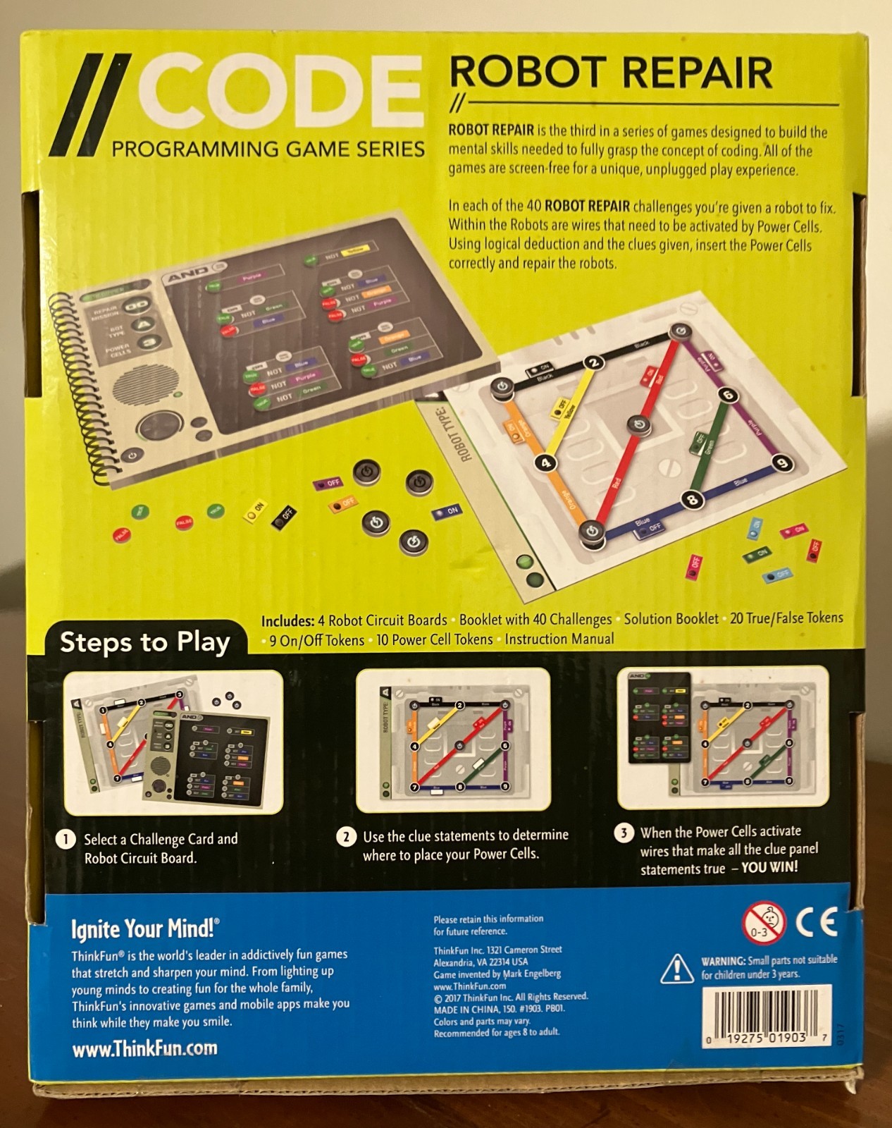 Think Fun Code Programming Game Series Robot Repair NEW