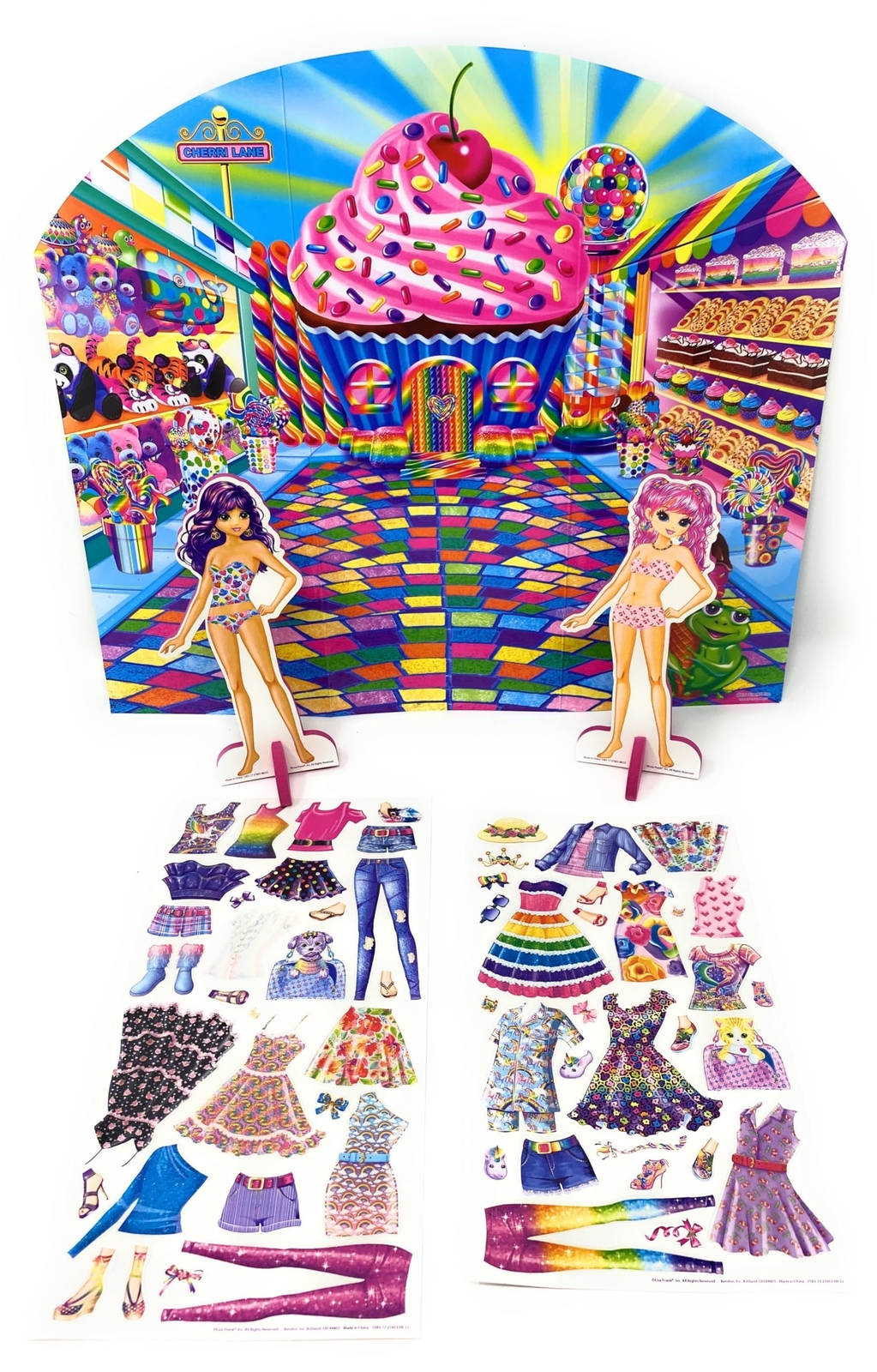 Bendon Lisa Frank Coloring and Activity Pad & Diva Fashions Sticker Dress Up