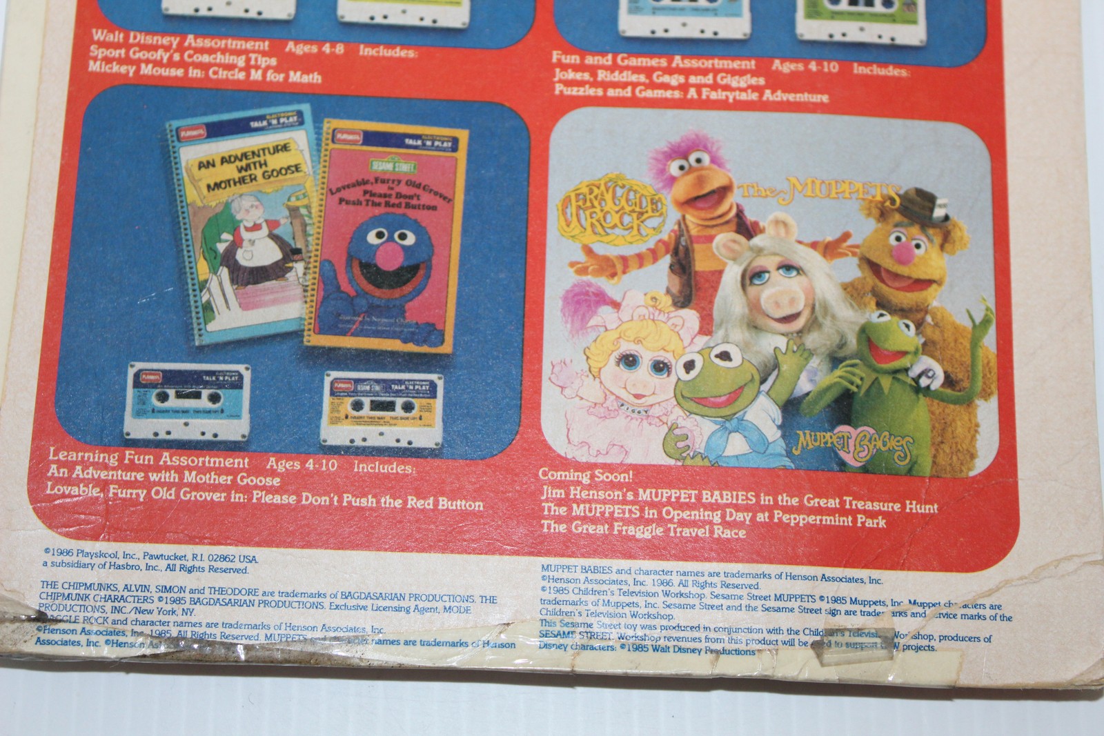 Playskool Talk ‘n Play Sport Goofy’s Coaching Tips Book & Cassette Set NEW OS