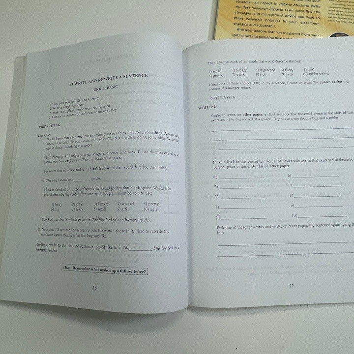 Research Paper Writing Help Books Grades 4-8 Homeschool Middle School NEW