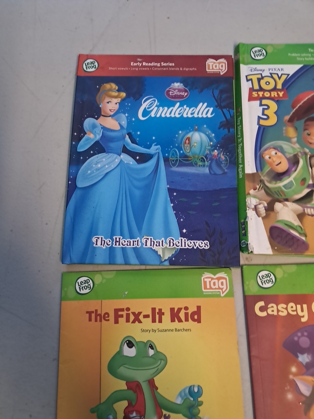 Lot Of Leap Frog Tag Books Toy Story Cinderella