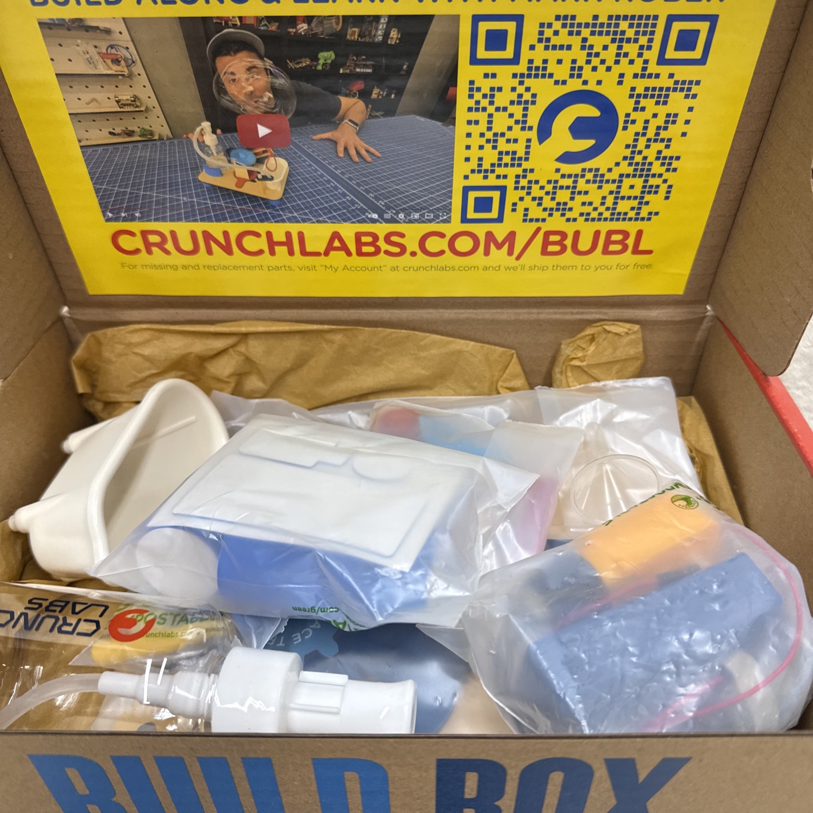 Crunch Labs By Mark Rober S.T.E.M. Build Box – Bubble Factory Open Box