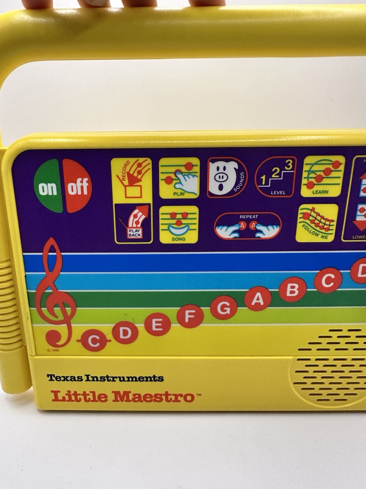 Vintage Texas Instruments Little Maestro 1985 Musical Toy NOT WORKING Parts