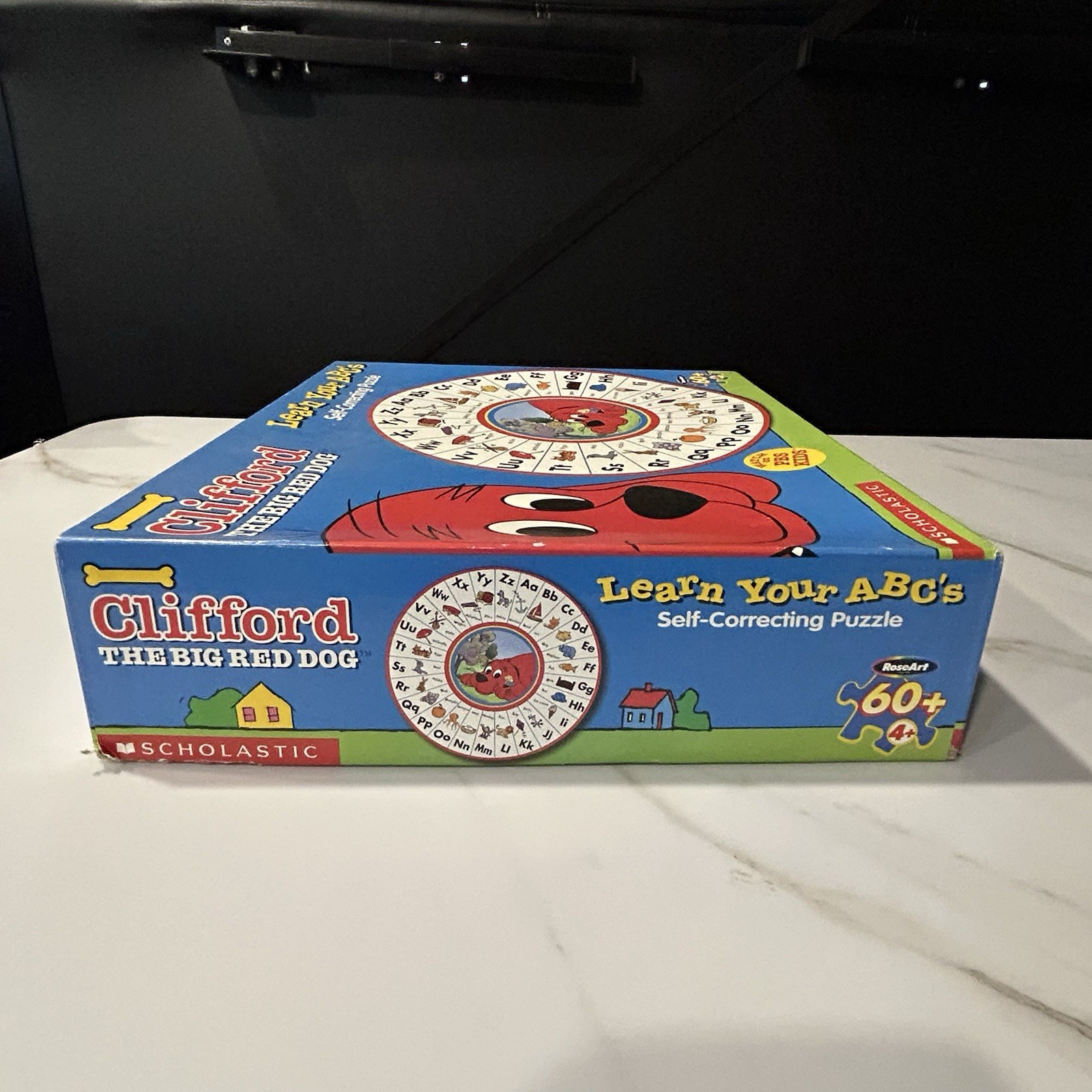 Round Puzzle Clifford Big Red Dog Learn Your ABCs 2003 Scholastic PBS ~ Complete