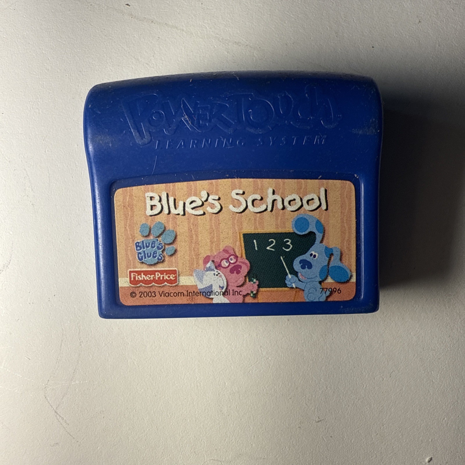 Fisher Price Power Touch Learning, Blues Clues, Blue’s School Cartridge 2003