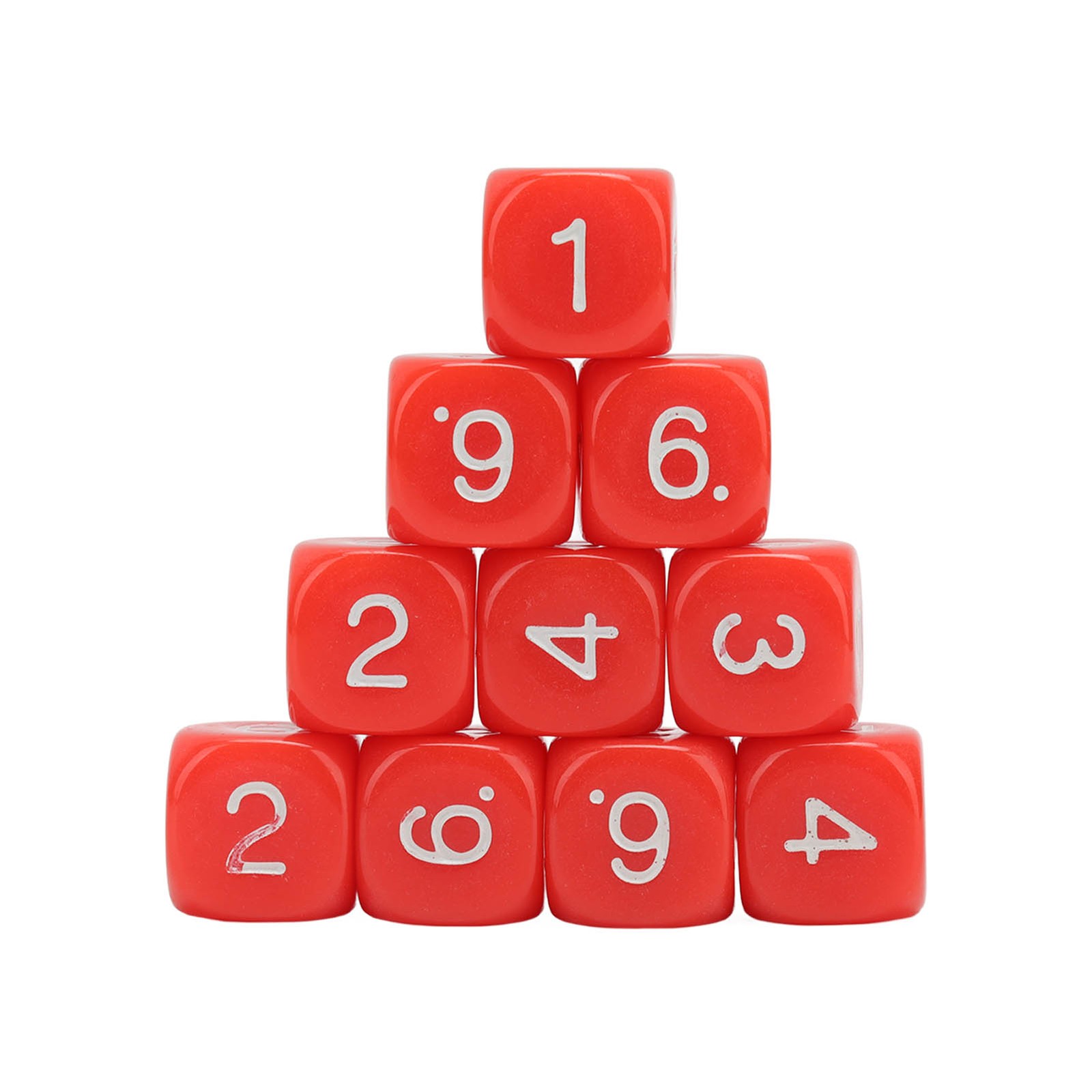 20PCS 6 Sided Board Game Dice Durable Learning Aid For Teaching