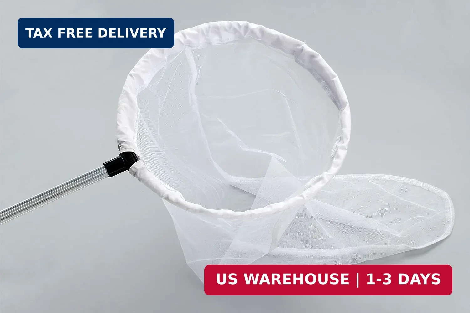 Insect and Butterfly Net with 12″ Ring, 24″ Net Depth, Handle Extends to 36 Inch