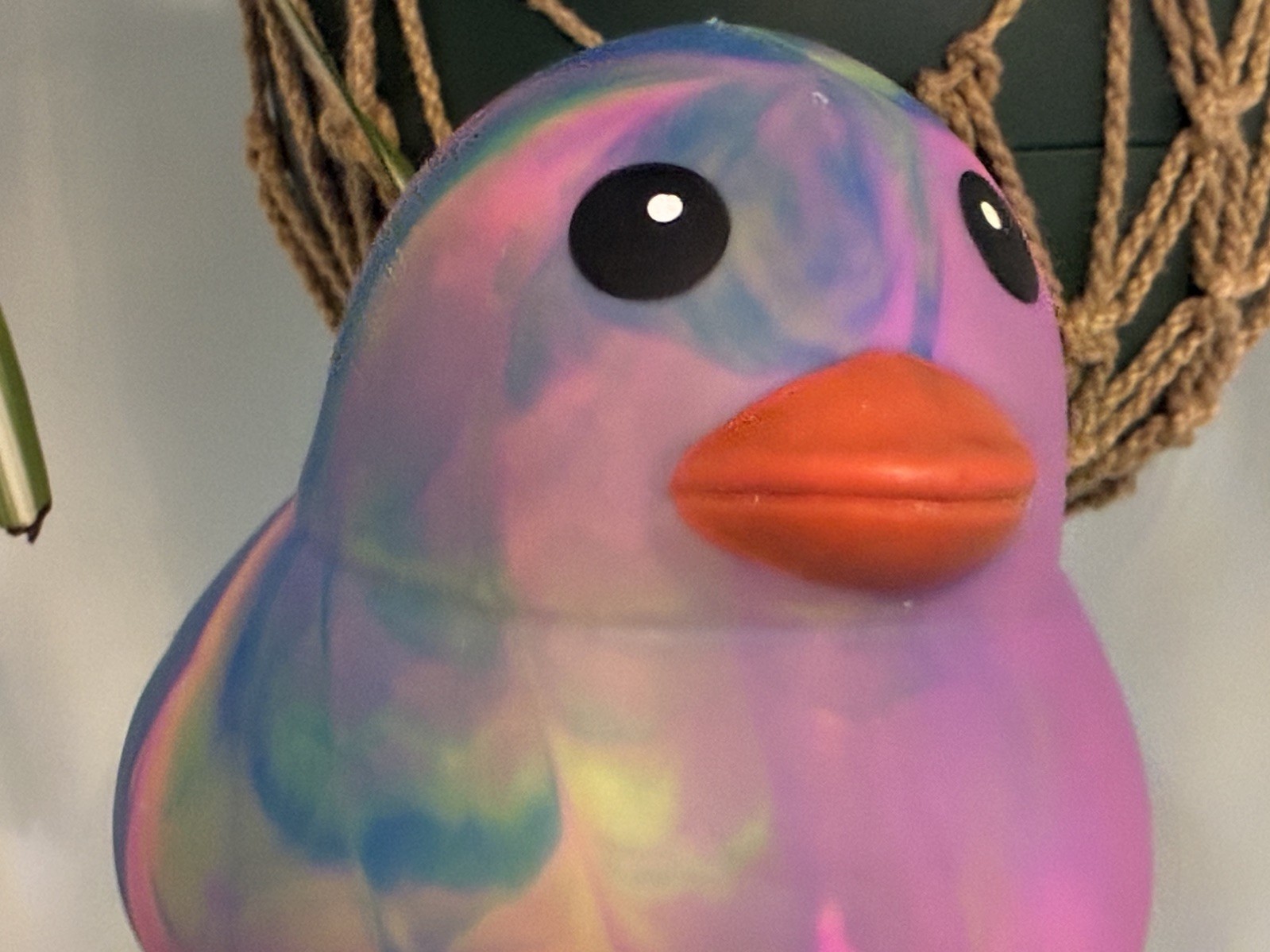Sunny Days Jumbo Squeezy Duck – Tie-Dye Squishy Stress Relief Toy