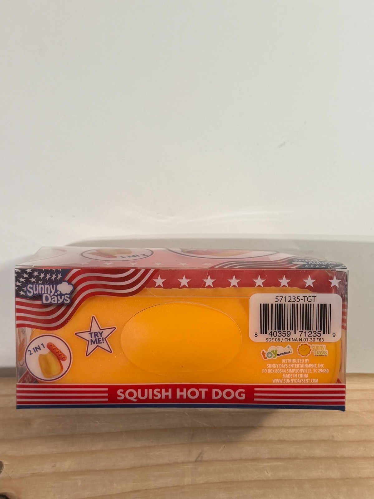 Toymendous Sunny Days Jumbo Hot Dog Squish Viral Summer Squishy Toy New 2026