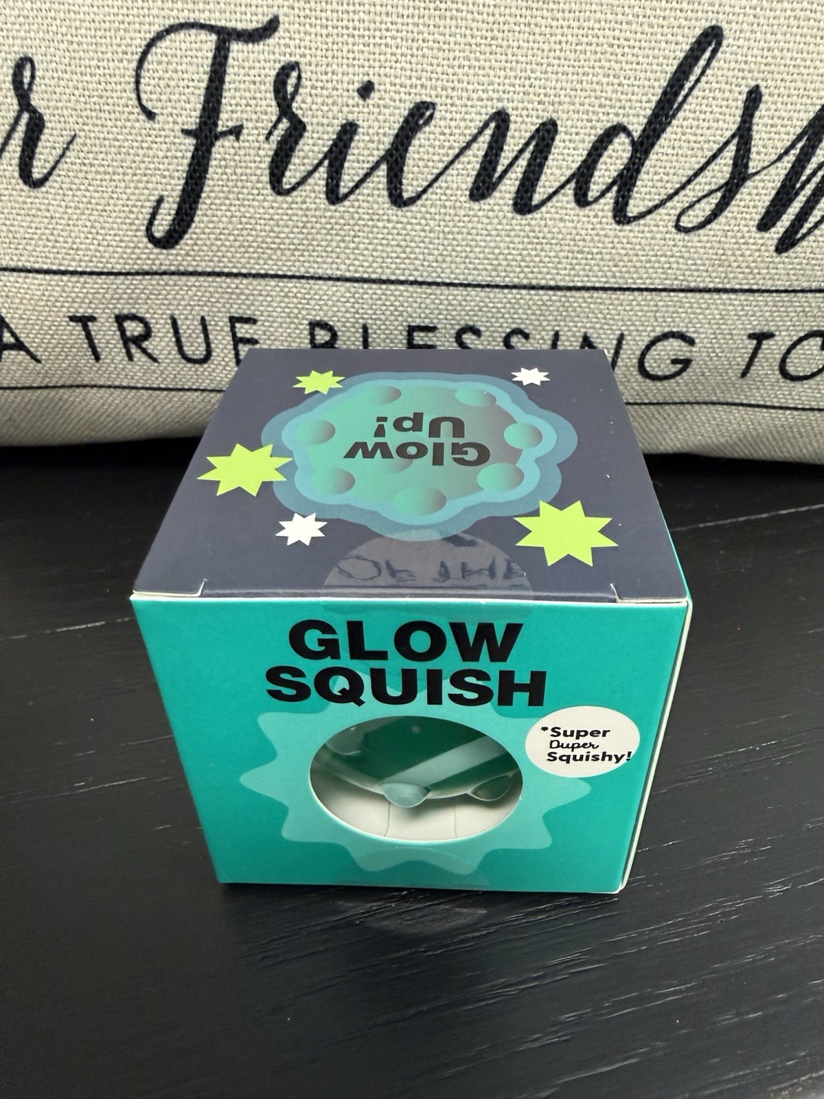NEW Super Duper Squishy Glow in the Dark Squeezy by J’Adore Teal Glow Squish