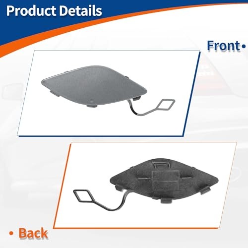 Front Right Passenger Side Car Bumper Tow Hook Cover Tow Cover Cap Dark