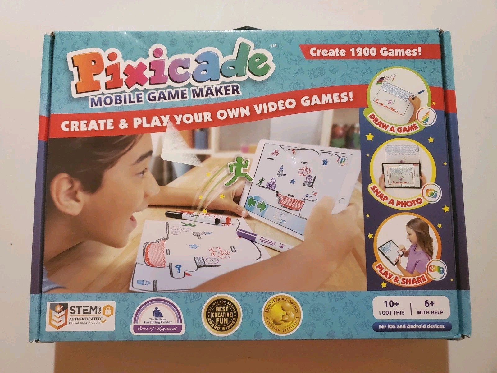 Pixicade Mobile Game Maker STEM Educational Kit for Ages 6-10+